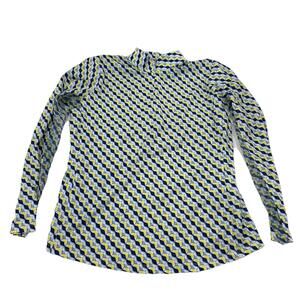 EP New York Long Sleeve Golf Shirt - Size Large‎ Mesh H93